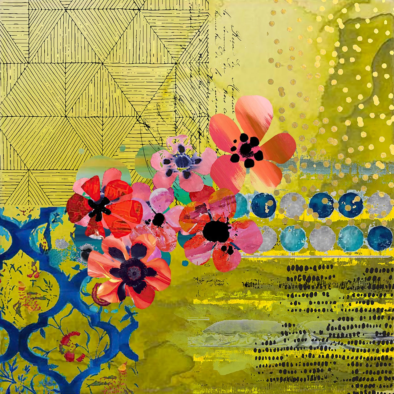 Art Olive Blooms