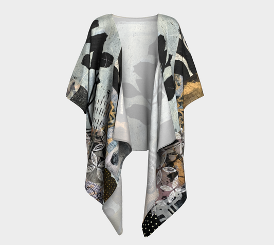 Overcast Draped Kimono