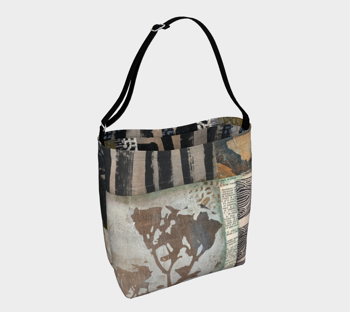 Autumn Field : Neutral Botanical Day Tote