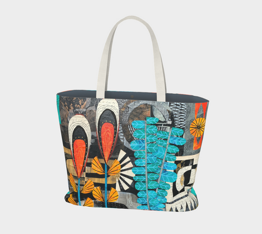 Partial Sun Large Tote Bag