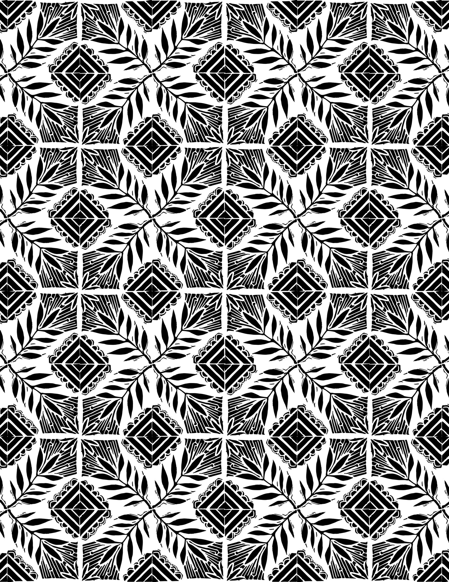 Black and white geometric pattern