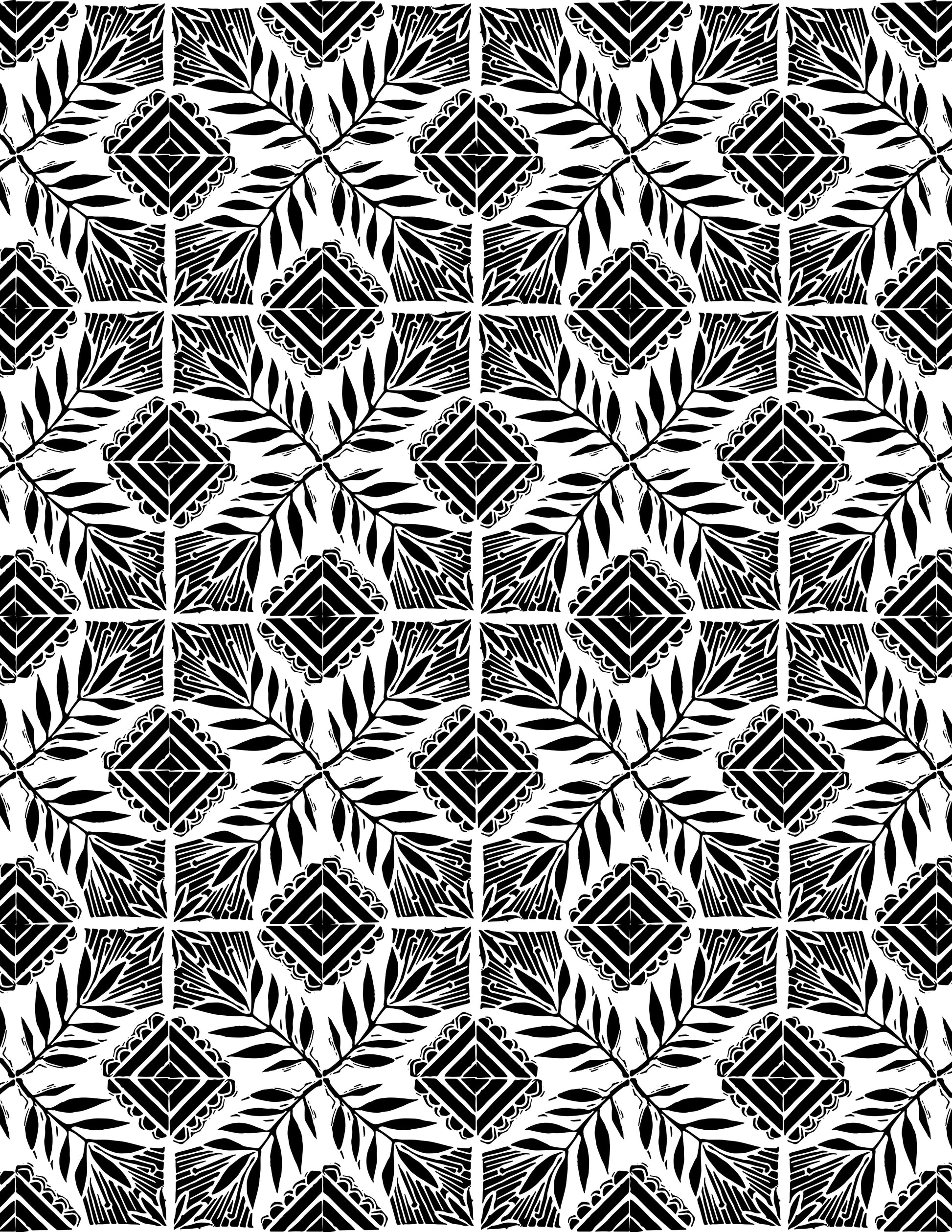 Black and white geometric pattern