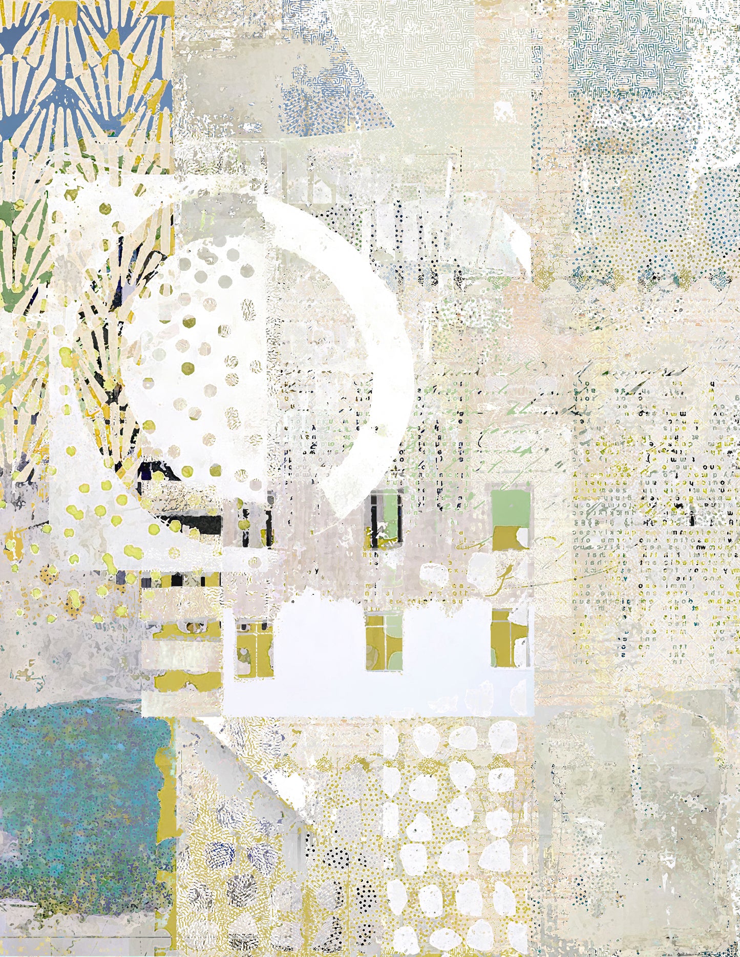Sketchbook Vase Cool Textures Collage Papers - 12 Page Printable Download 017