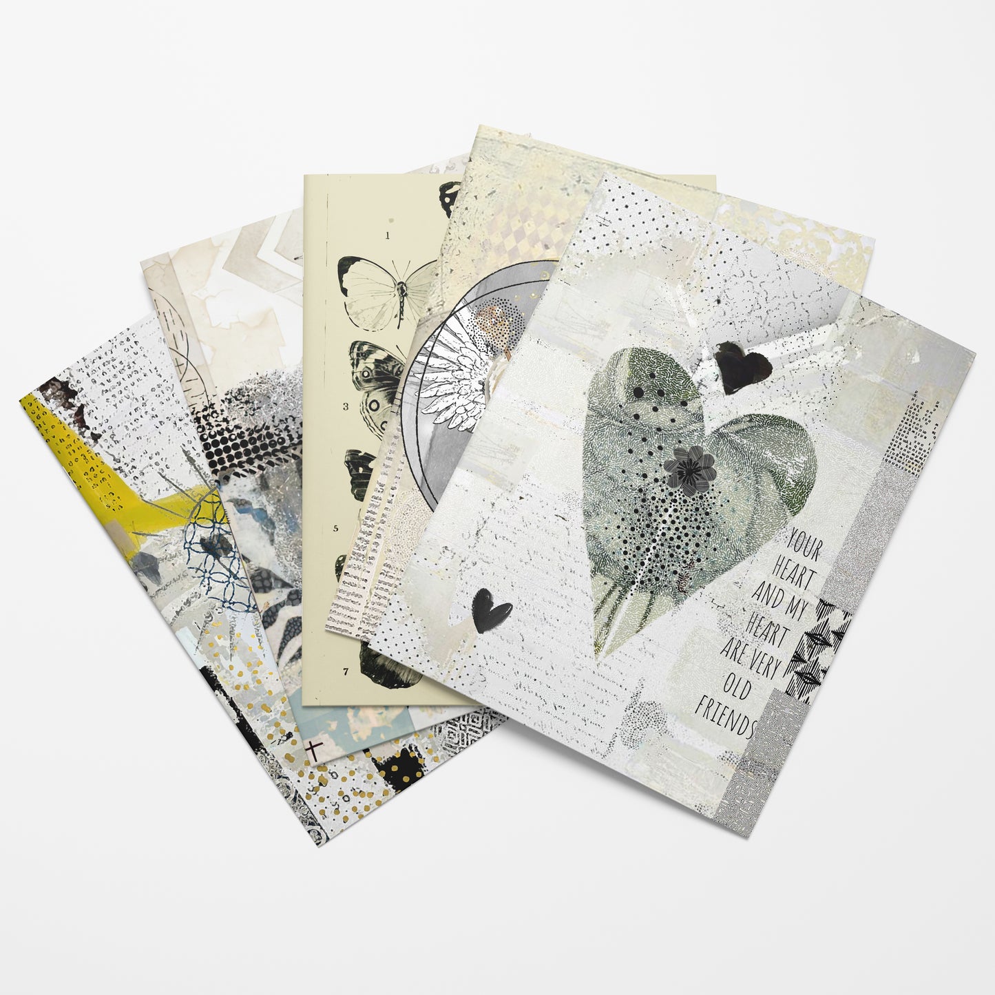 Angels Among Us Neutral Memorial Collage Papers - 12 Page Printable Download 028