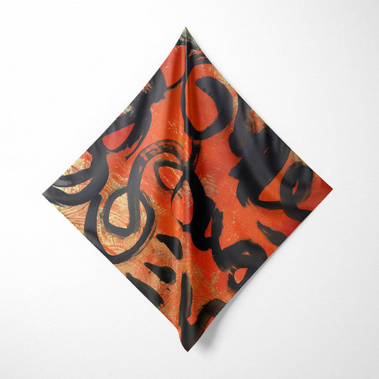 Mango Road - Abstract Art Square Scarf