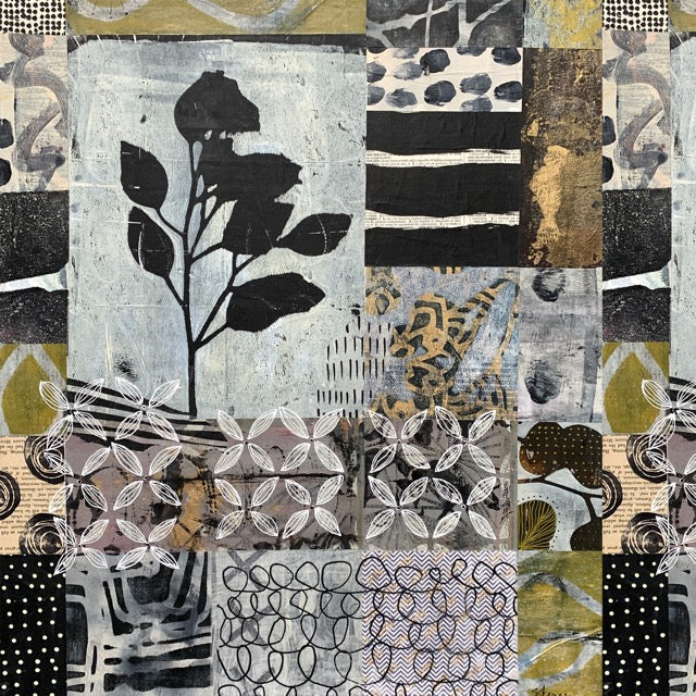 Overcast Art Collage - Lined Makeup Bag