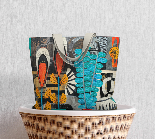 Partial Sun Large Tote Bag