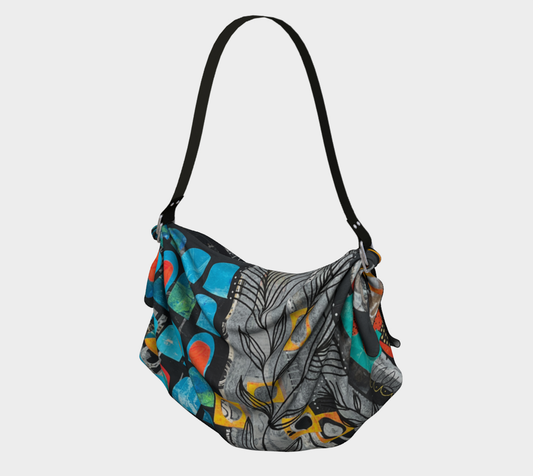 Rainy Monday - Abstract Art Collage Origami Tote Bag