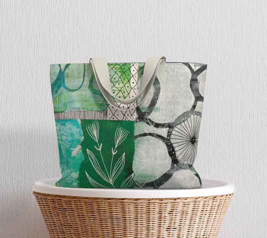 Vine Around Large Lined Market Tote Bag