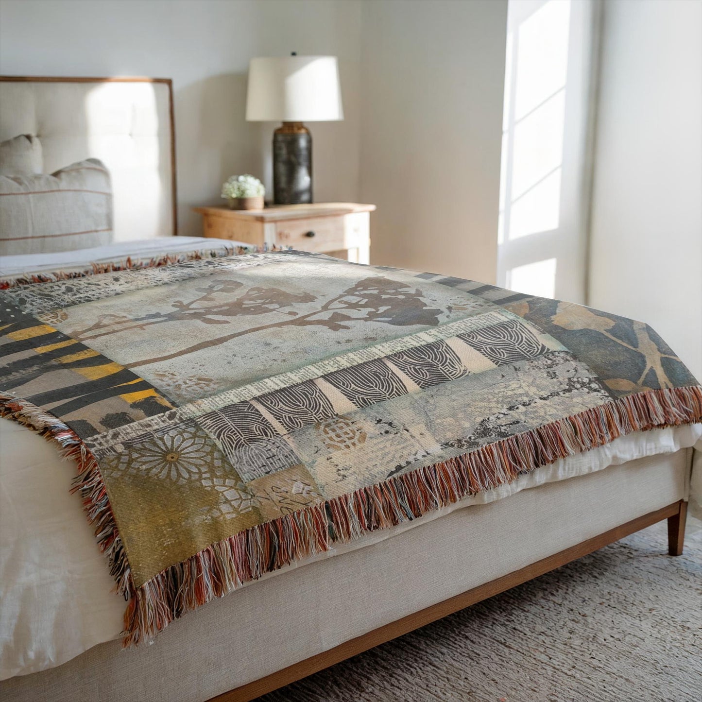 Autumn Field Home Decor Woven Blanket