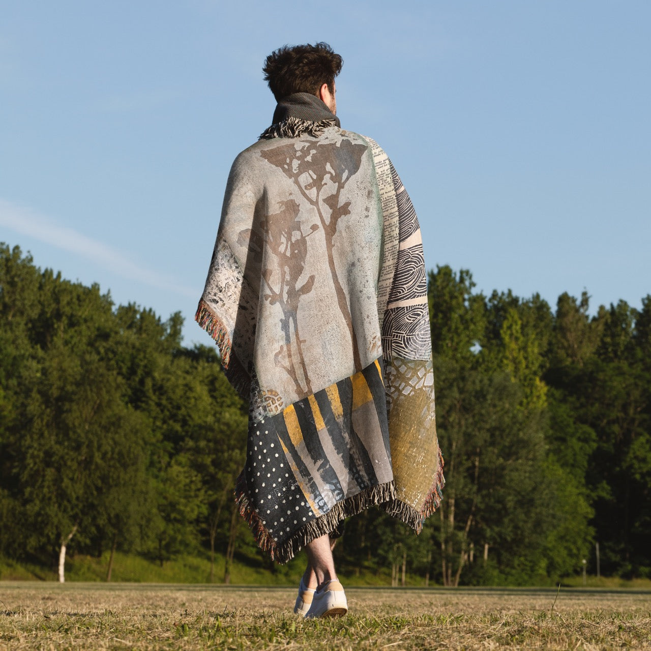 Autumn Field Home Decor Woven Blanket