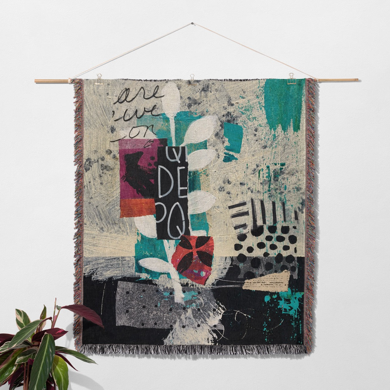 Dear Diary Home Decor Woven Blanket