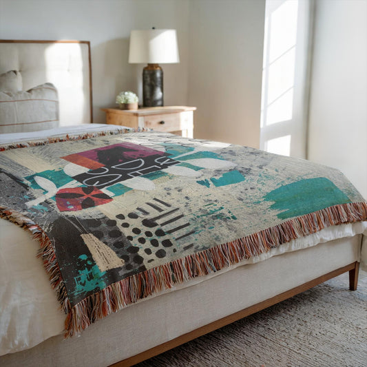 Dear Diary Home Decor Woven Blanket