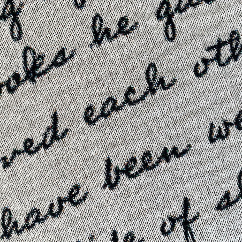 Dear You Personalized Letter Woven Blanket