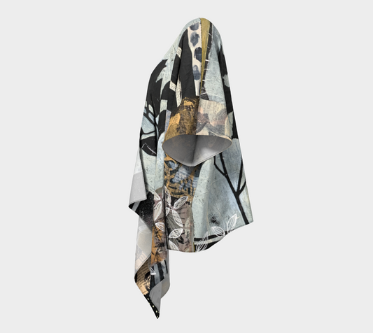 Overcast Draped Kimono