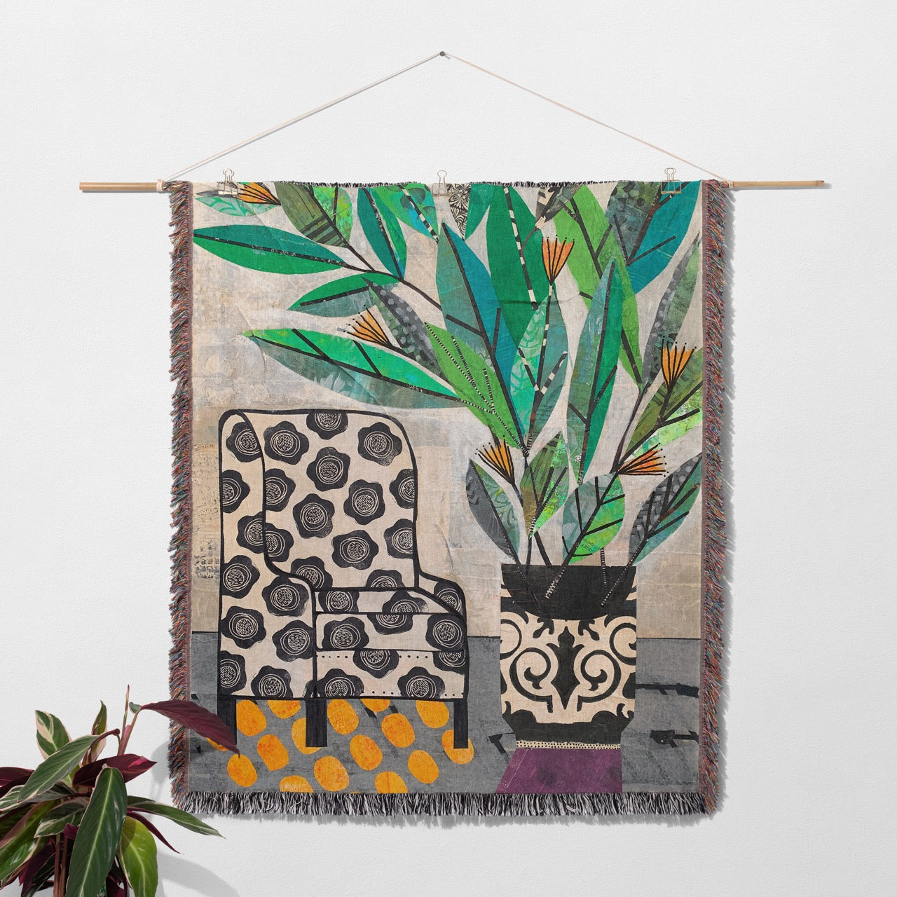 Favorite Chair Home Decor Woven Blanket