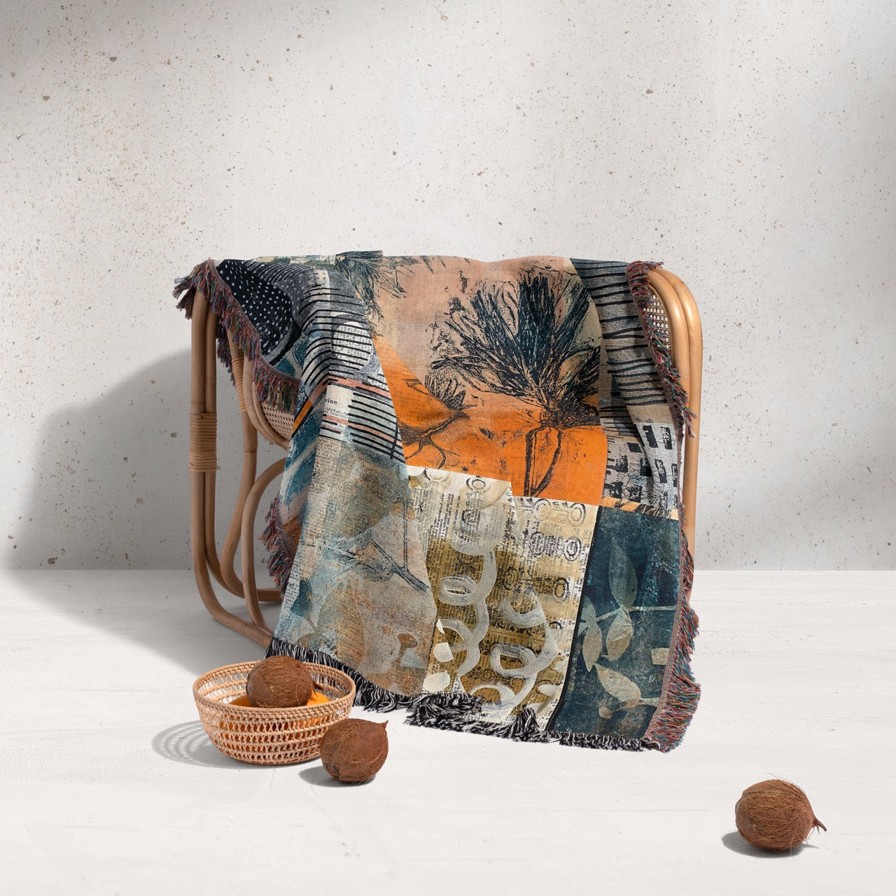 Forest Floor Home Decor Woven Blanket