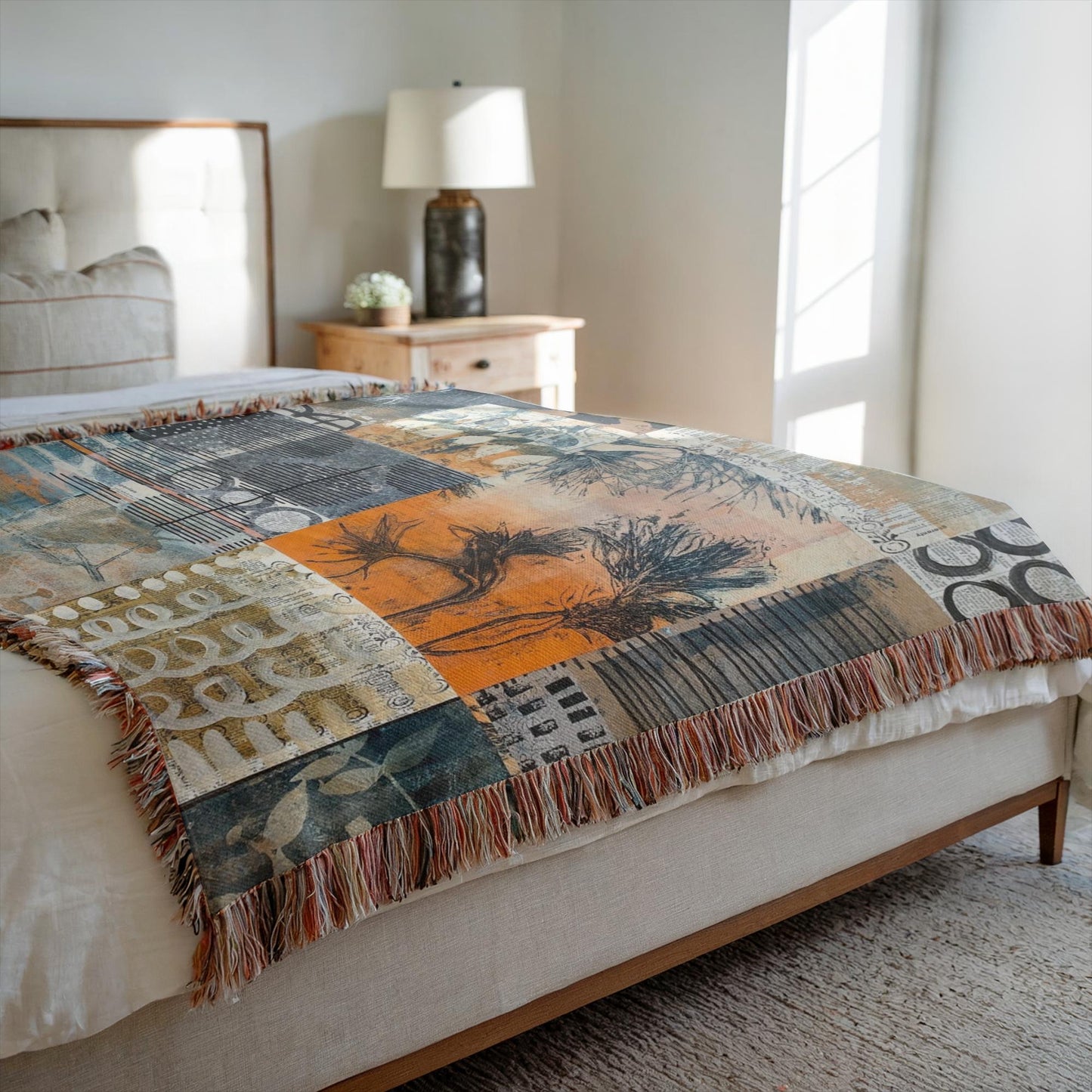 Forest Floor Home Decor Woven Blanket