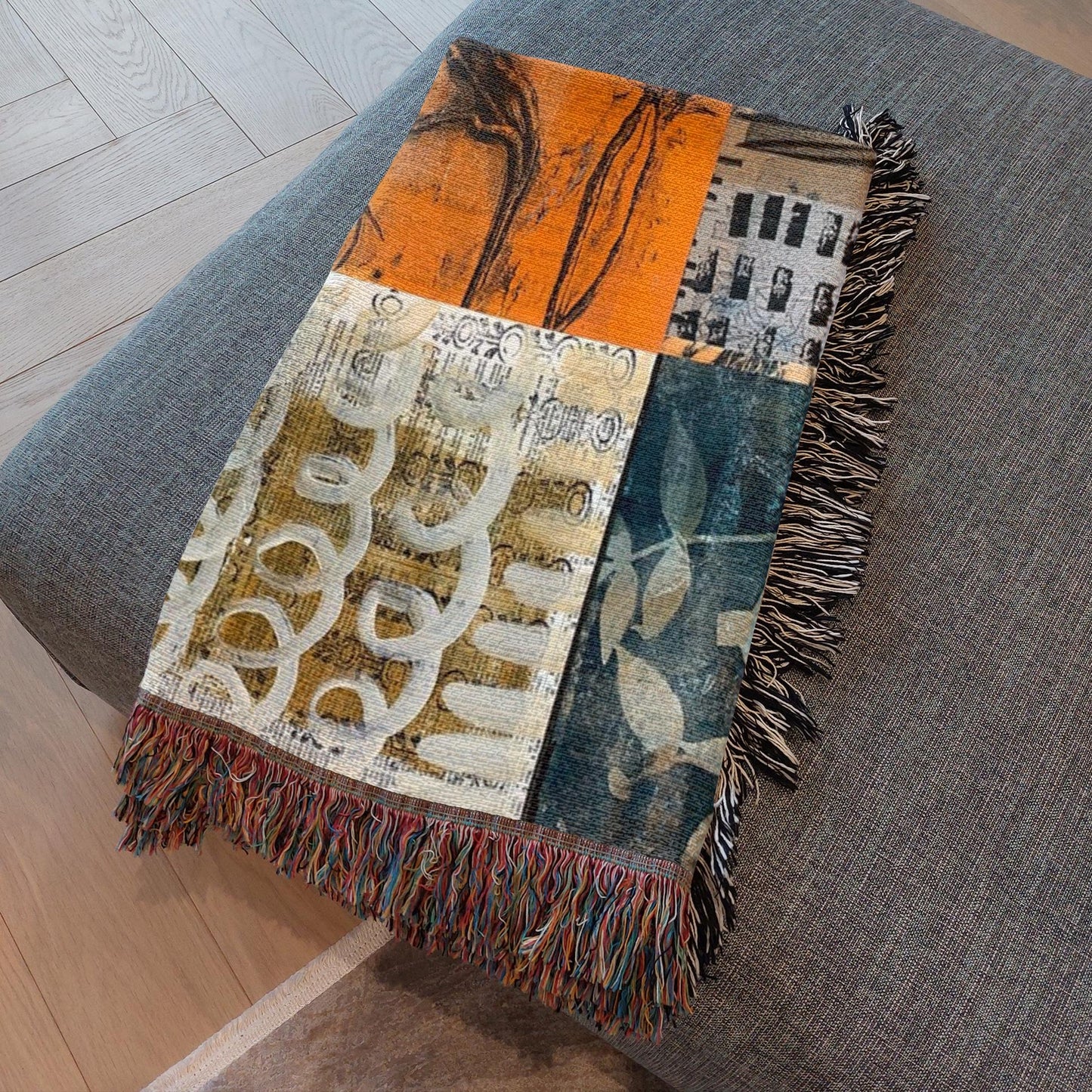 Forest Floor Home Decor Woven Blanket