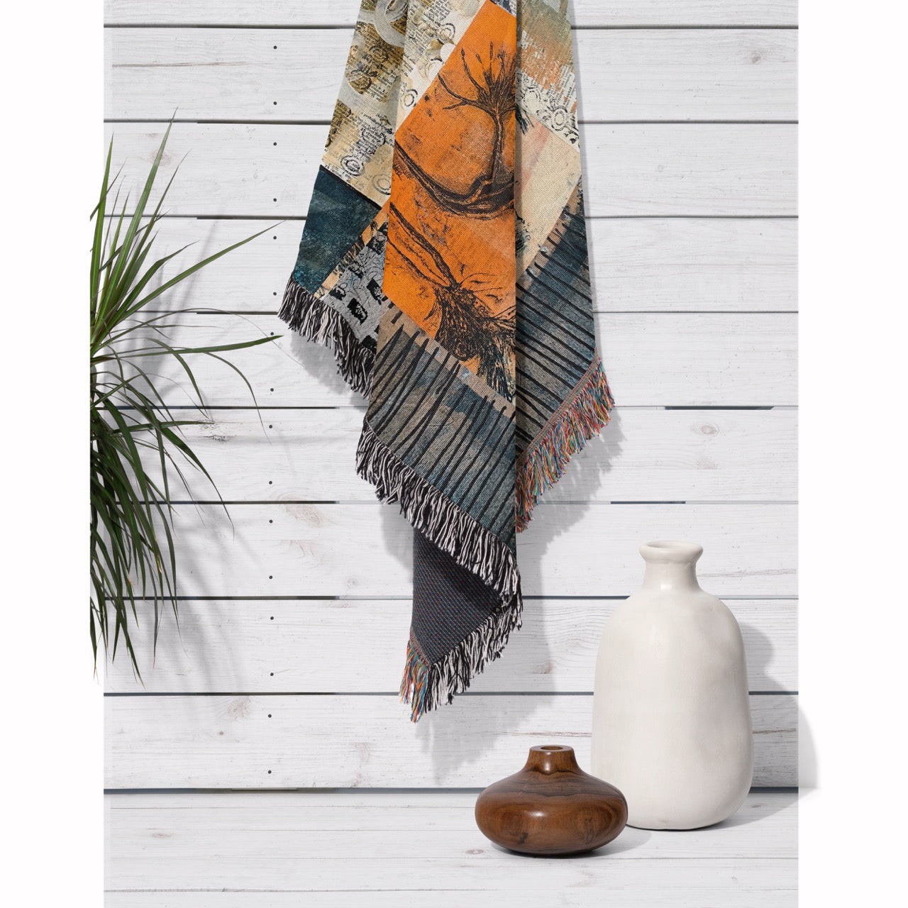 Forest Floor Home Decor Woven Blanket