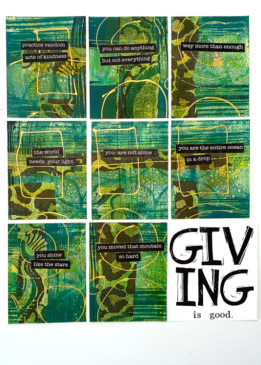 Giving Card #16 Set of 8 Artist Cards