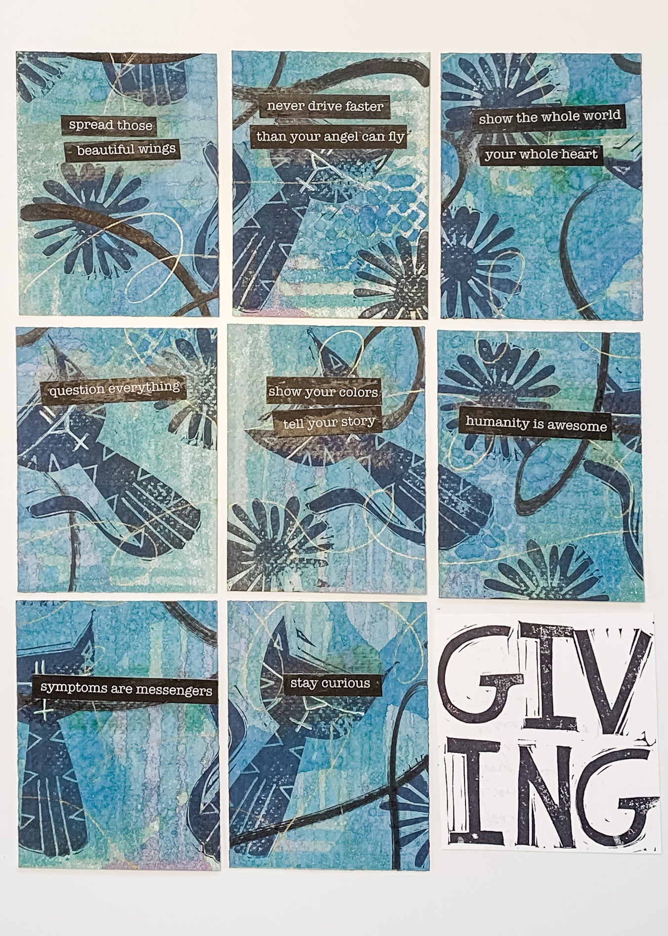 Giving Card #7 Set of 8 Artist Cards - Sold