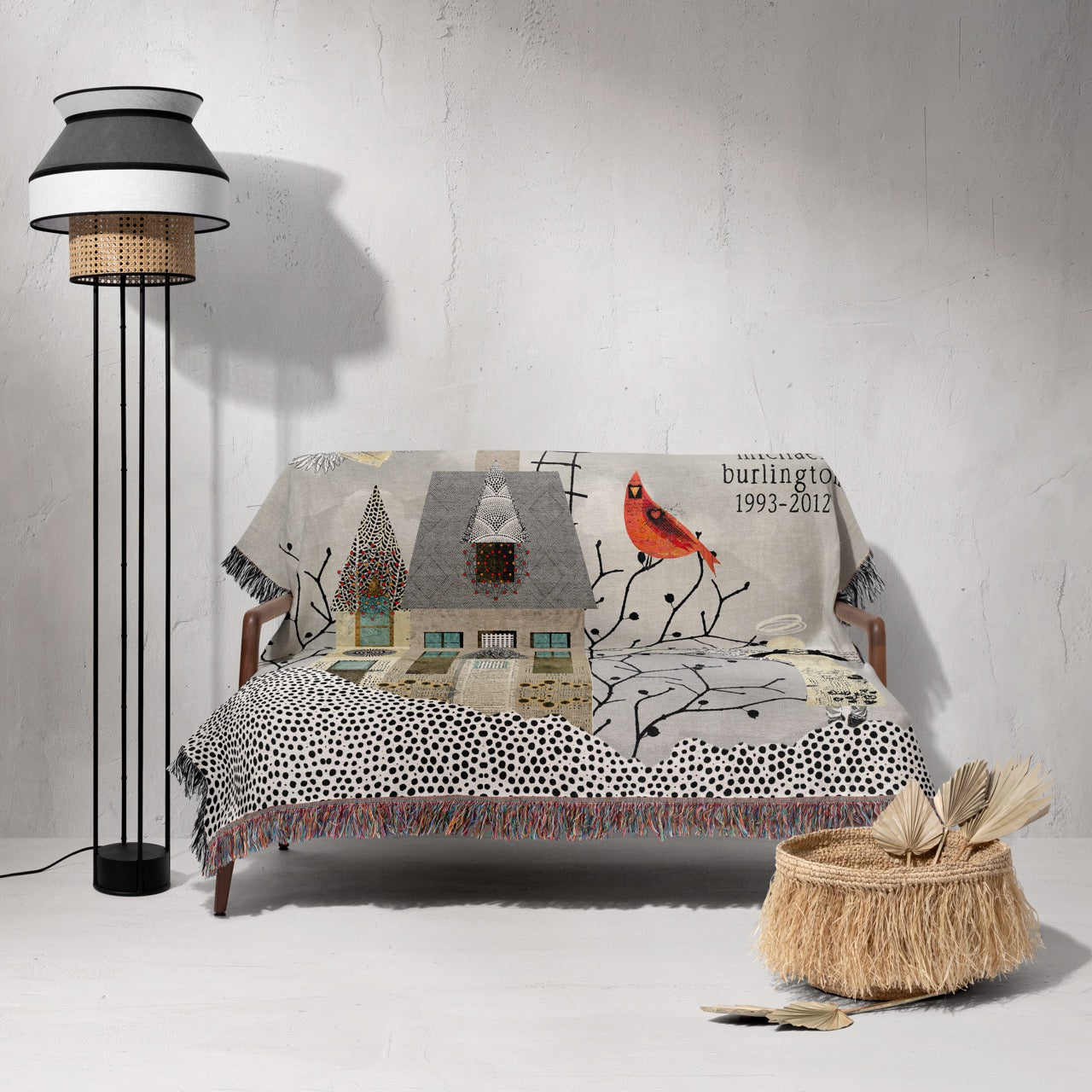 House Ladder Personalized Memorial Woven Blanket