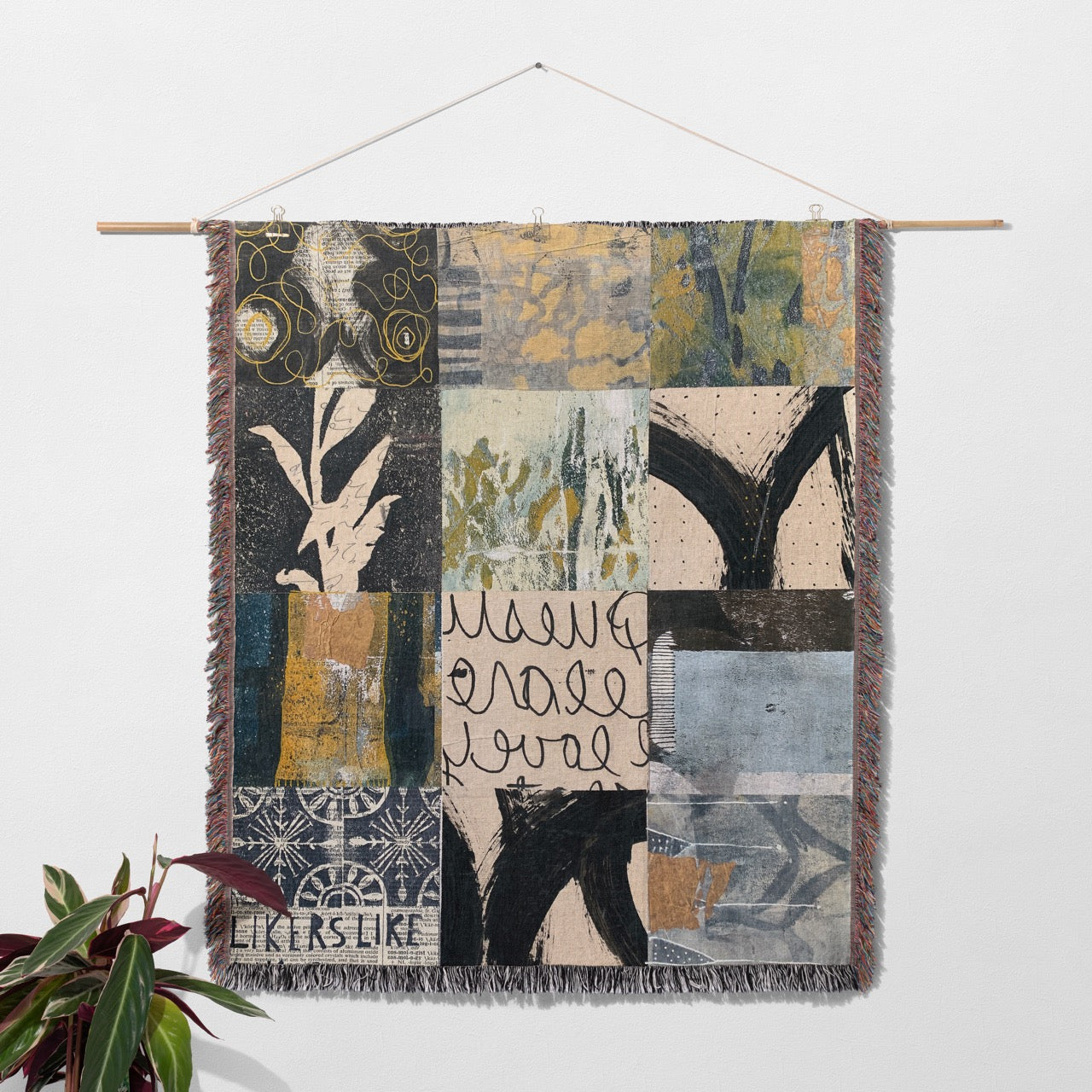 Likers Like Home Decor Woven Blanket