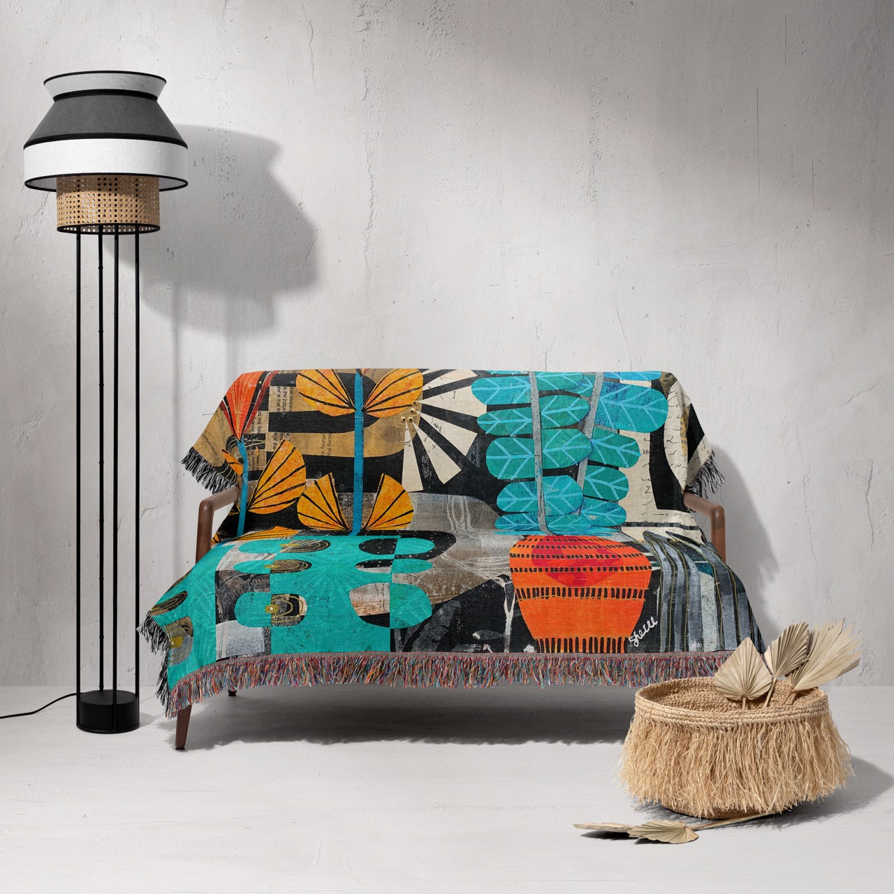 Partial Sun Home Decor Woven Blanket