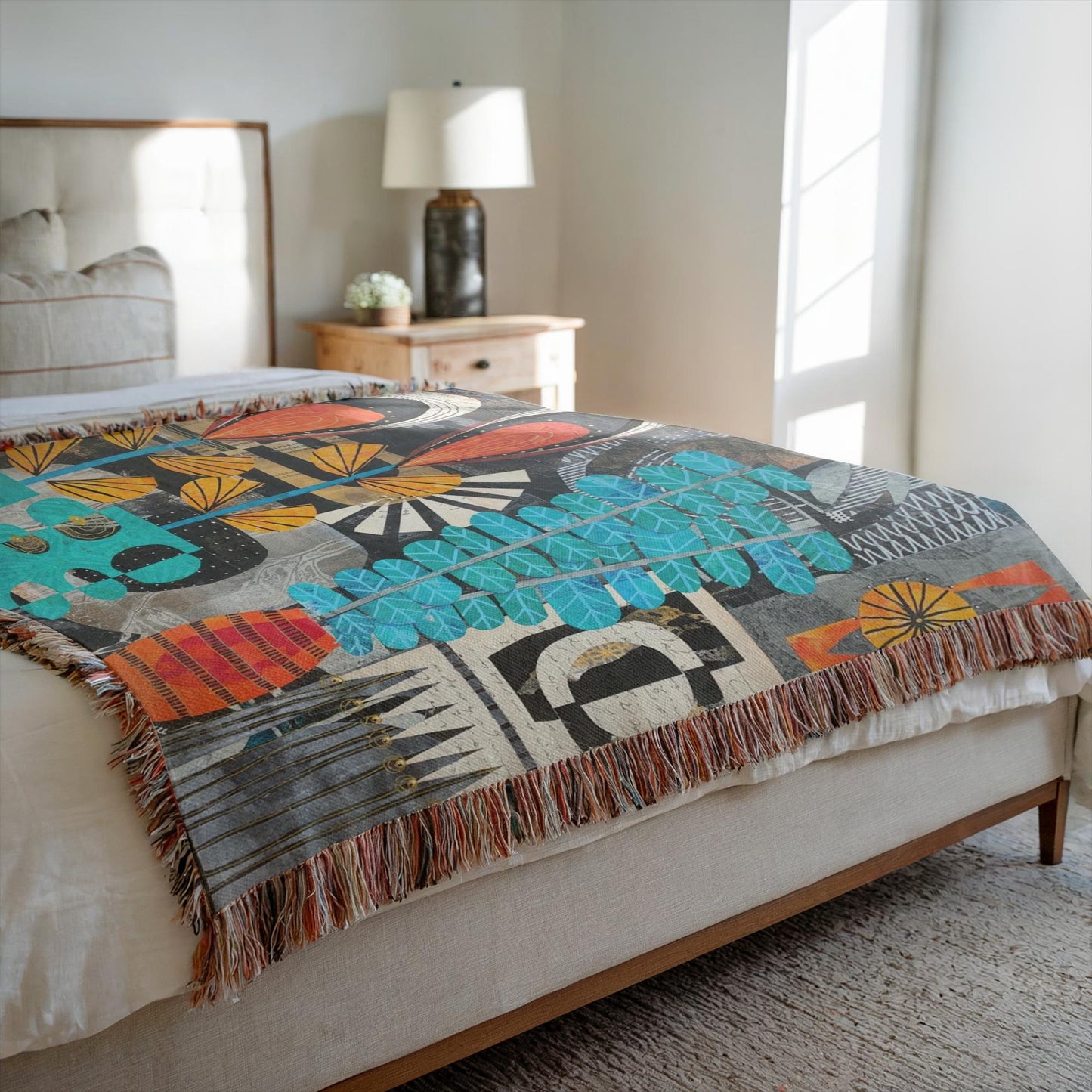 Partial Sun Home Decor Woven Blanket