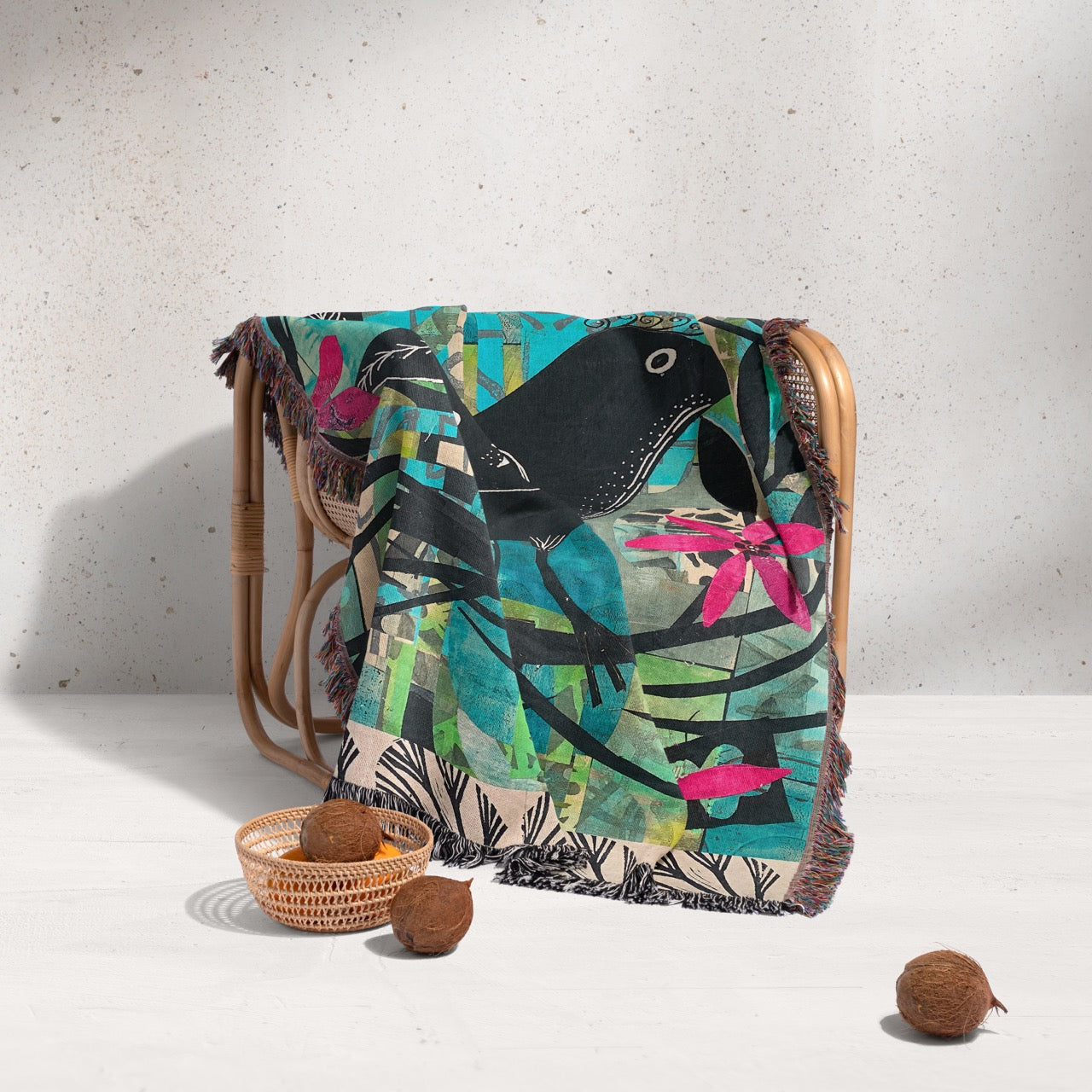 Pretty Bird Home Decor Woven Blanket