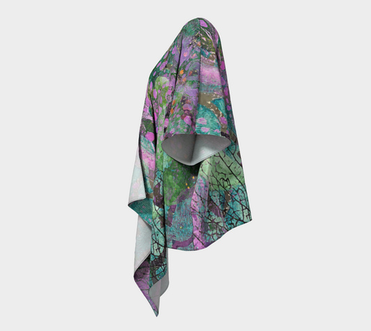 Lilac Dapple Draped Kimono