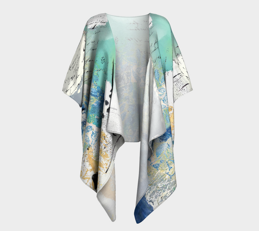 Cloudless Draped Kimono