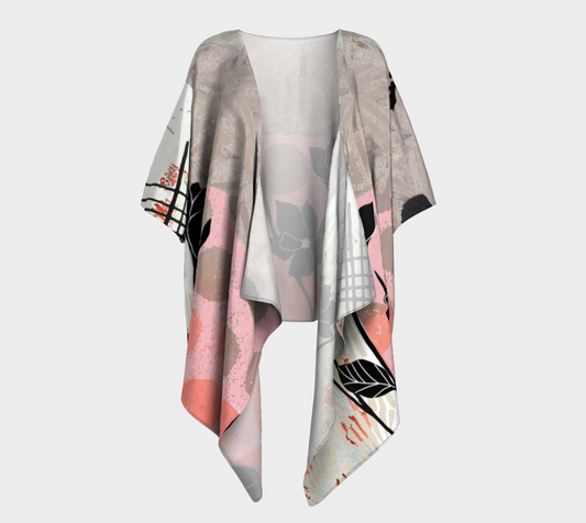 Fleur Dot Draped Kimono