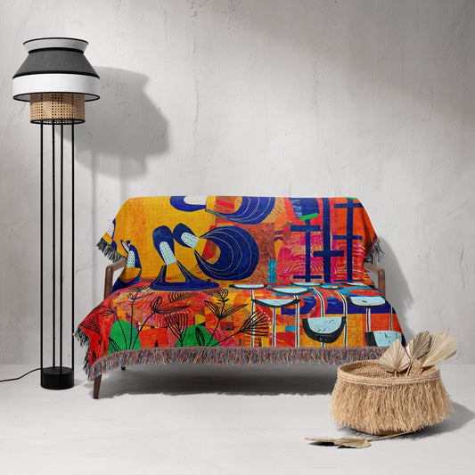 Rex Ray Love Home Decor Woven Blanket