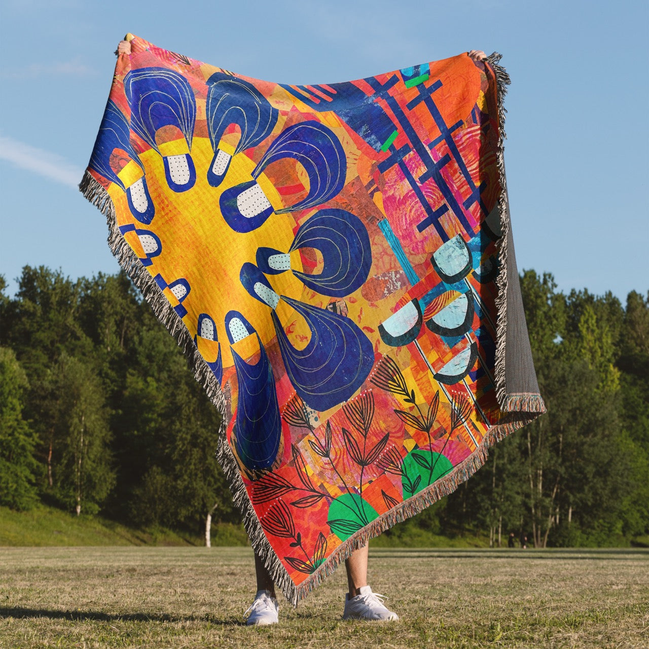 Rex Ray Love Home Decor Woven Blanket