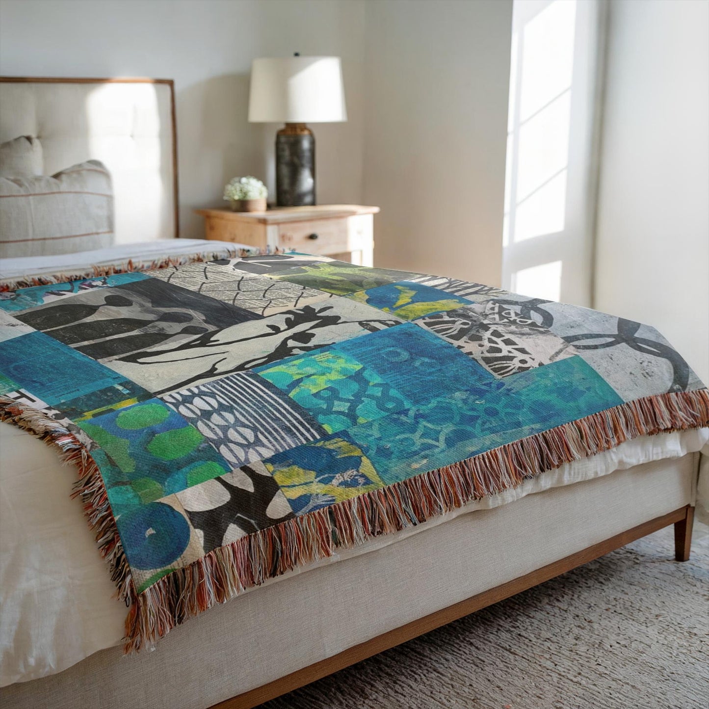 Rocky Coast Home Decor Woven Blanket