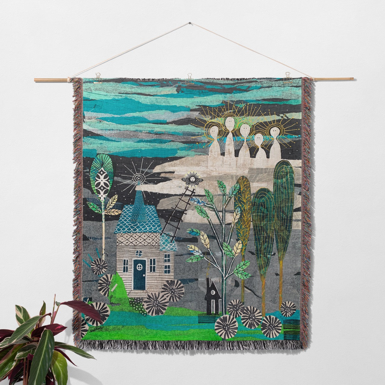 Spirit Guides Home Decor Woven Blanket