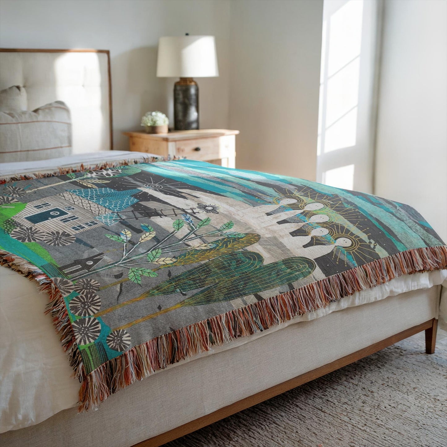 Spirit Guides Home Decor Woven Blanket