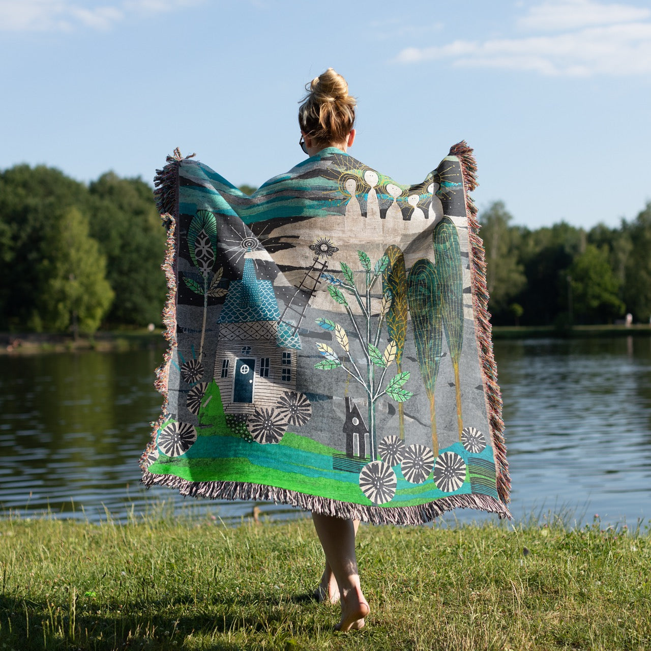 Spirit Guides Home Decor Woven Blanket