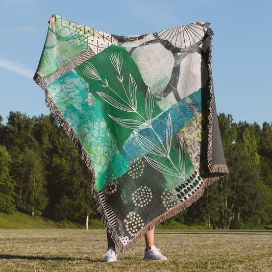 Vine Around Home Decor Woven Blanket
