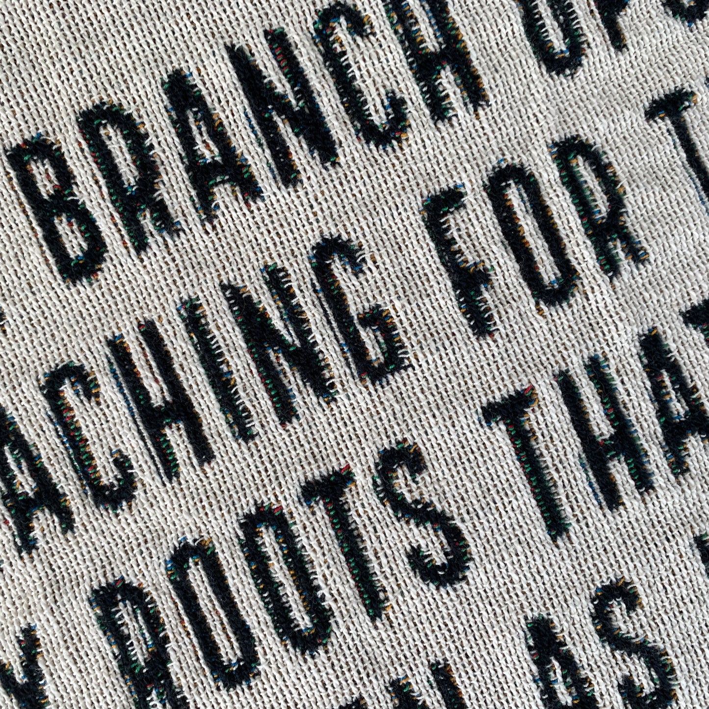 Black Ginkgo Personalized Wedding Woven Blanket