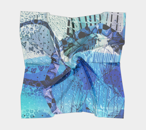 Blue Lagoon Square Scarf