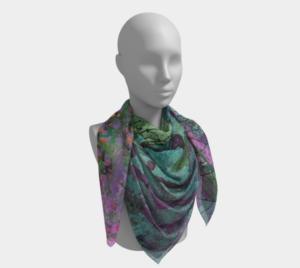 Lilac Dapple Square Scarf