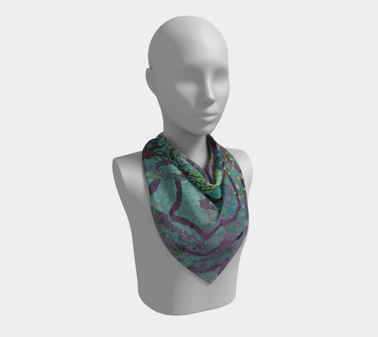 Lilac Dapple Square Scarf