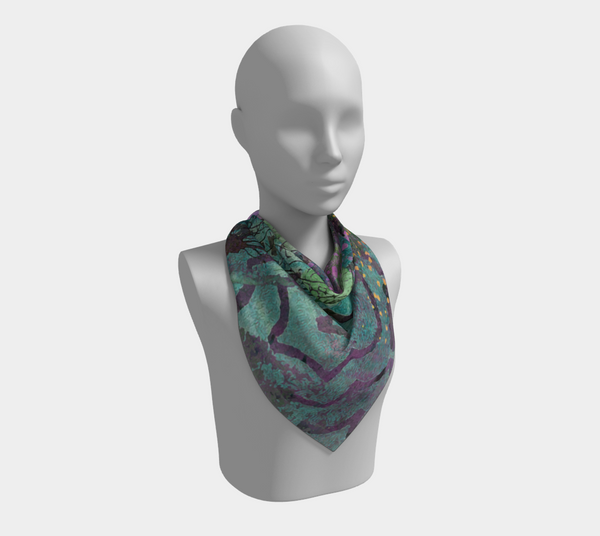 Lilac Dapple Square Scarf