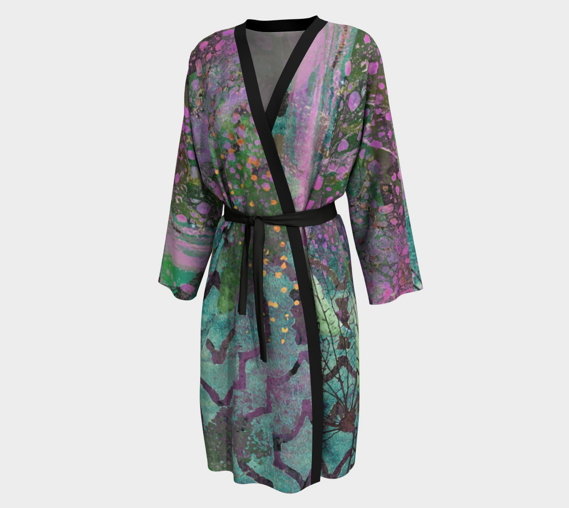 Lilac Dapple Peignoir Robe by Sheree Burlington