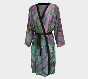 Lilac Dapple Peignoir Robe by Sheree Burlington