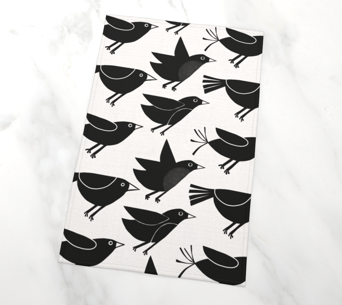 Flock Tea Towel