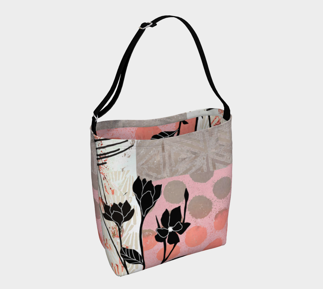 Evening Fleur Dot Designer Tote Bag by Sheree Burlington